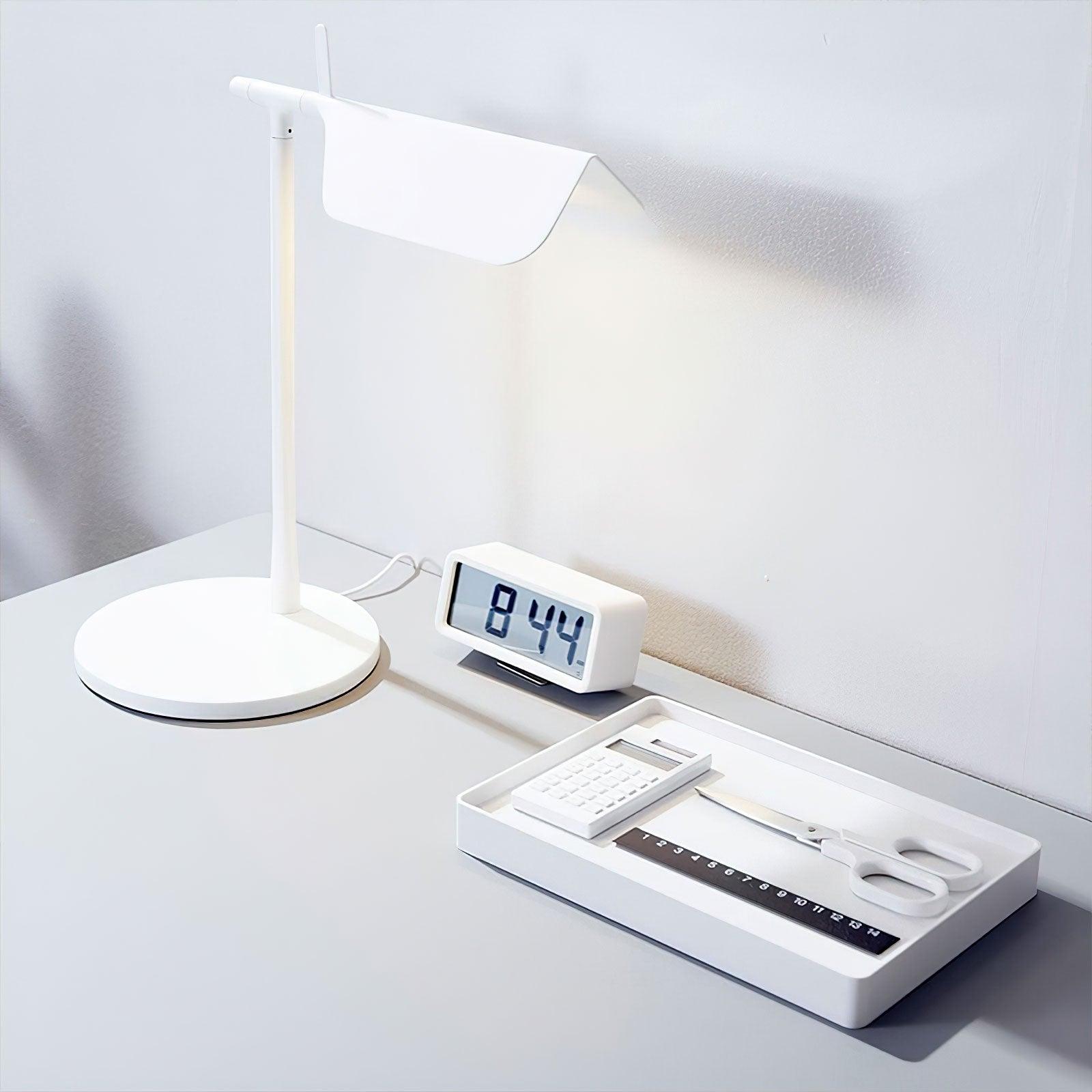 Table Lamp Iron 14.8 in LED Desk Workspace Minimalist Task Lighting Modern | Thomler