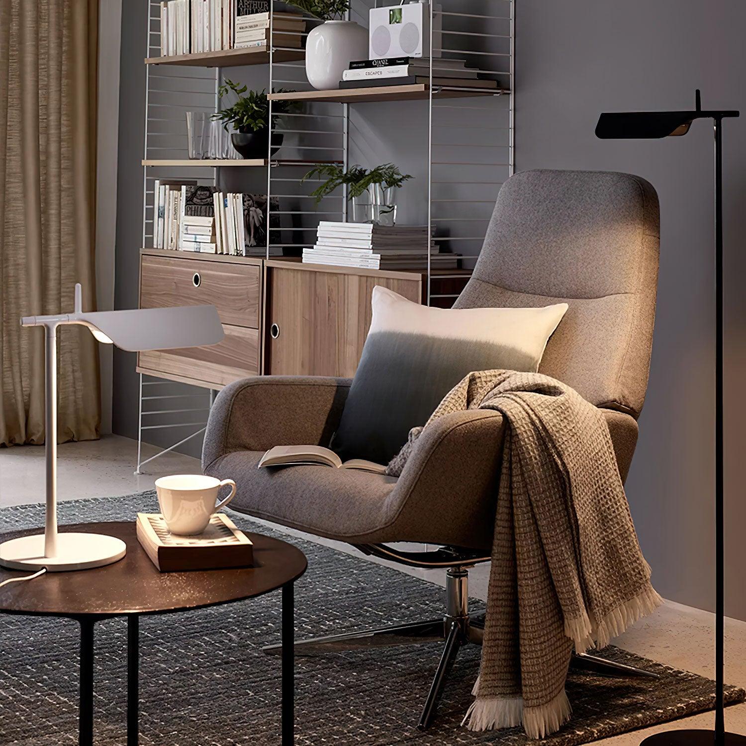 Table Lamp Iron 14.8 in LED Desk Workspace Minimalist Task Lighting Modern | Thomler