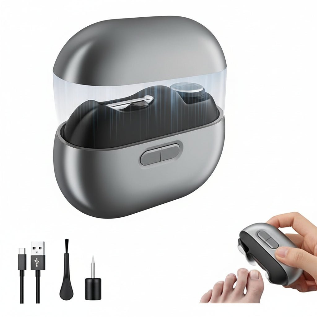 Rechargeable Electric Nail Clipper with Built-In LED Light for Thick Nails | Thomler
