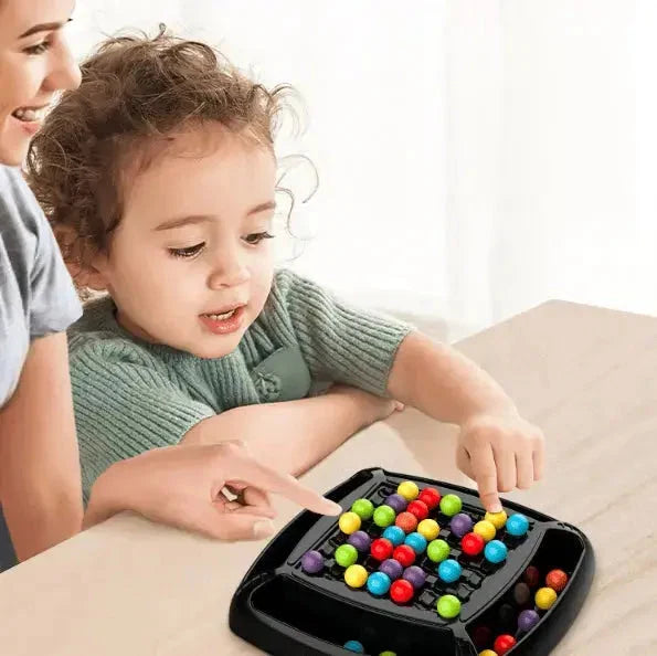 Screen-Free Strategy Board Game for Kids & Adults – Family Fun Logic Puzzle with Color Marbles for 2+ Players | Thomler