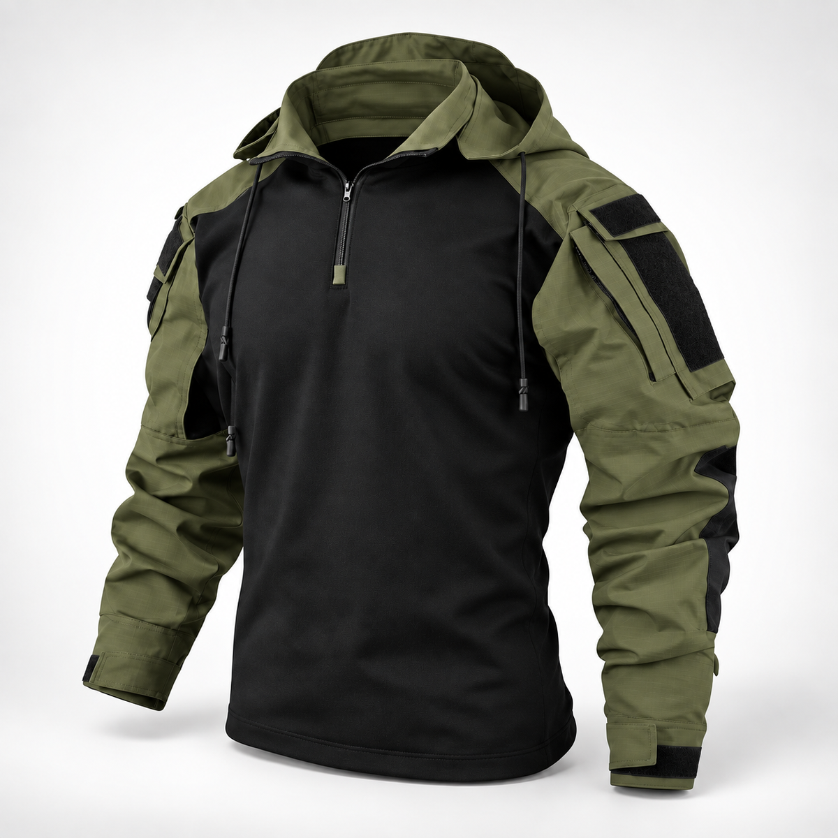 Water-Repellent Windproof Tactical Jacket for Men Outdoor Hiking Camping Everyday Wear Military Style Lightweight Polyester Coat | Thomler