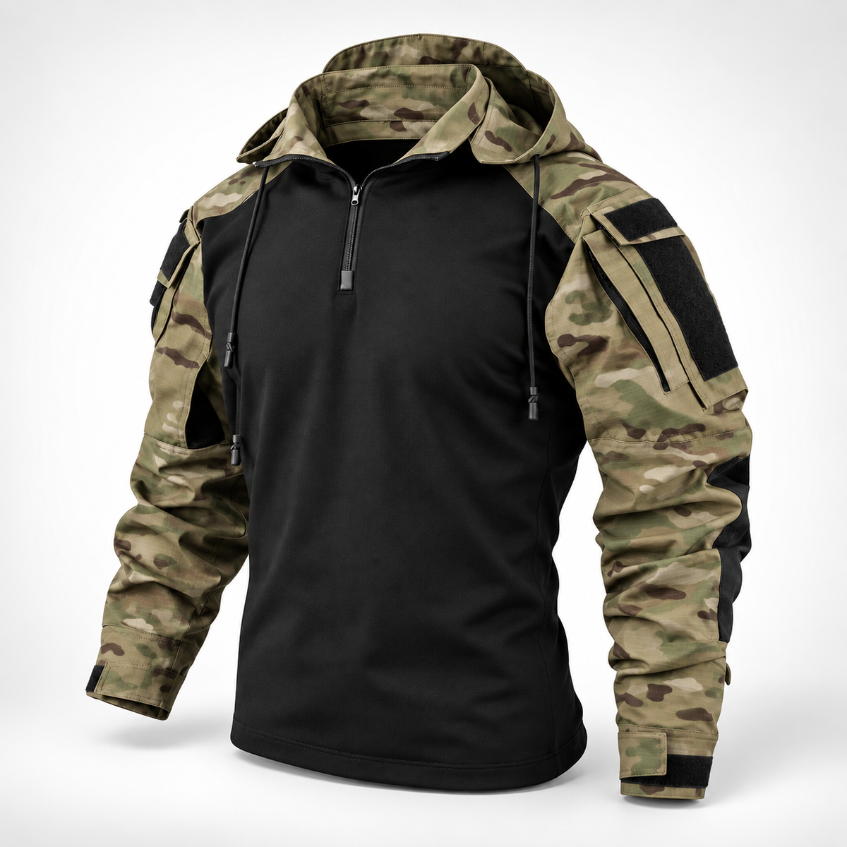 Water-Repellent Windproof Tactical Jacket for Men Outdoor Hiking Camping Everyday Wear Military Style Lightweight Polyester Coat | Thomler