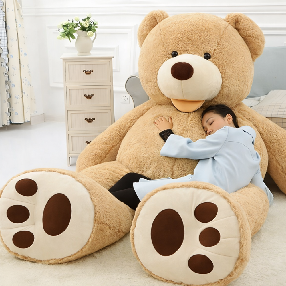 Giant Plush Bear – Adjustable Fill Stuffed Animal for All Ages & Home Display | Thomler