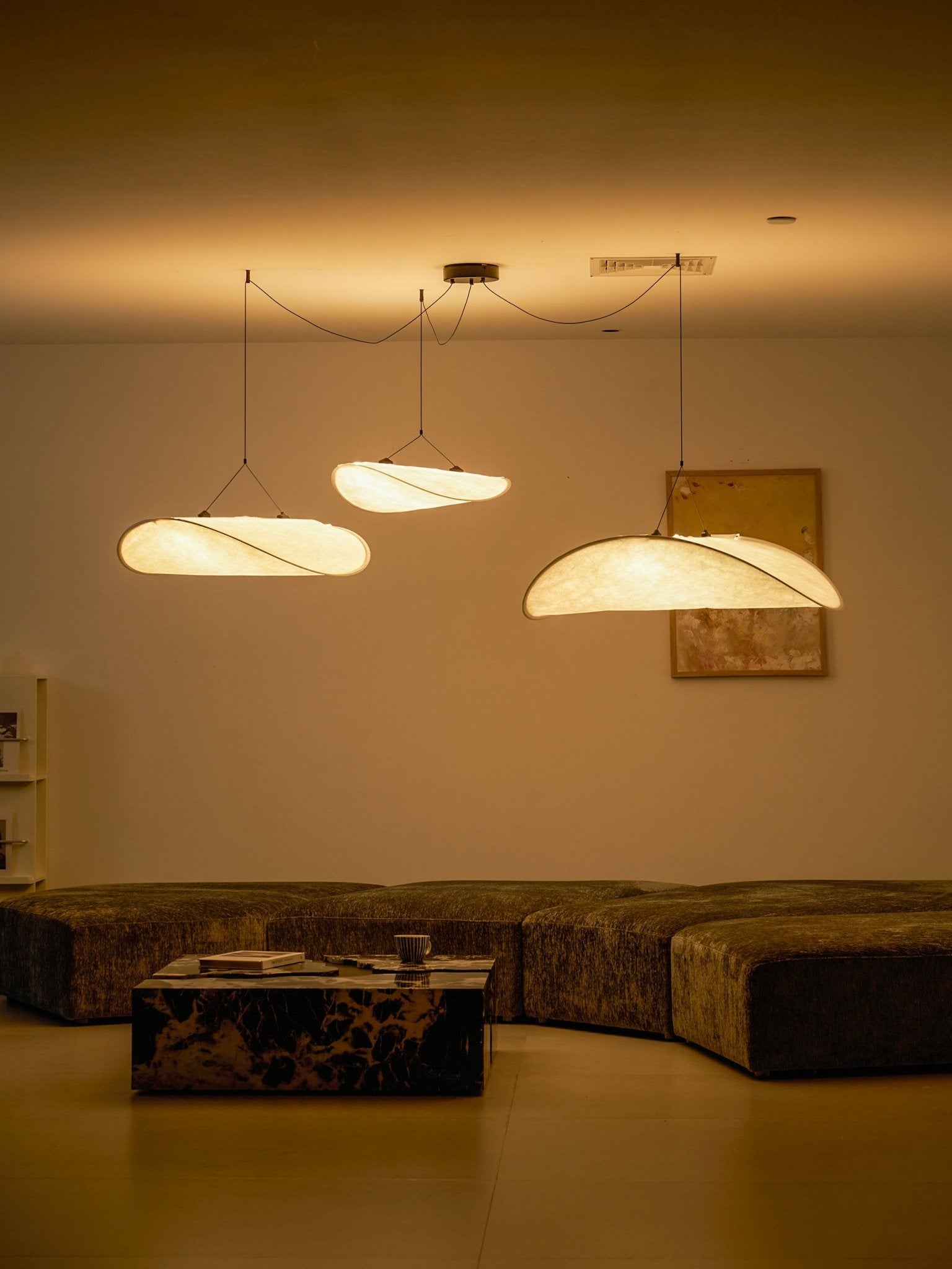 Pendant Light Dupont Paper 23.6 in Ceiling Adjustable Modern Indoor Dining Room Kitchen Lamp | Thomler