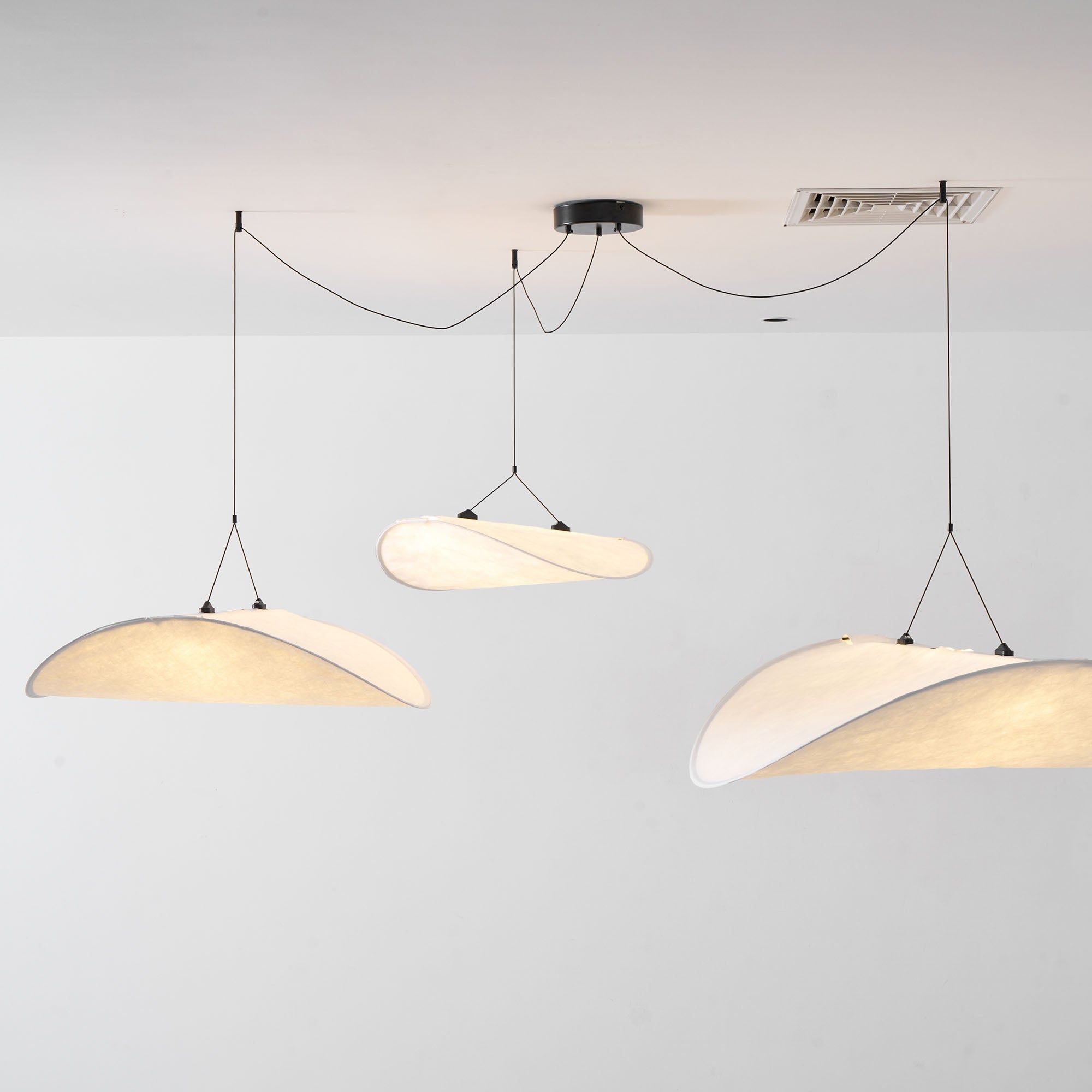 Pendant Light Dupont Paper 23.6 in Ceiling Adjustable Modern Indoor Dining Room Kitchen Lamp | Thomler
