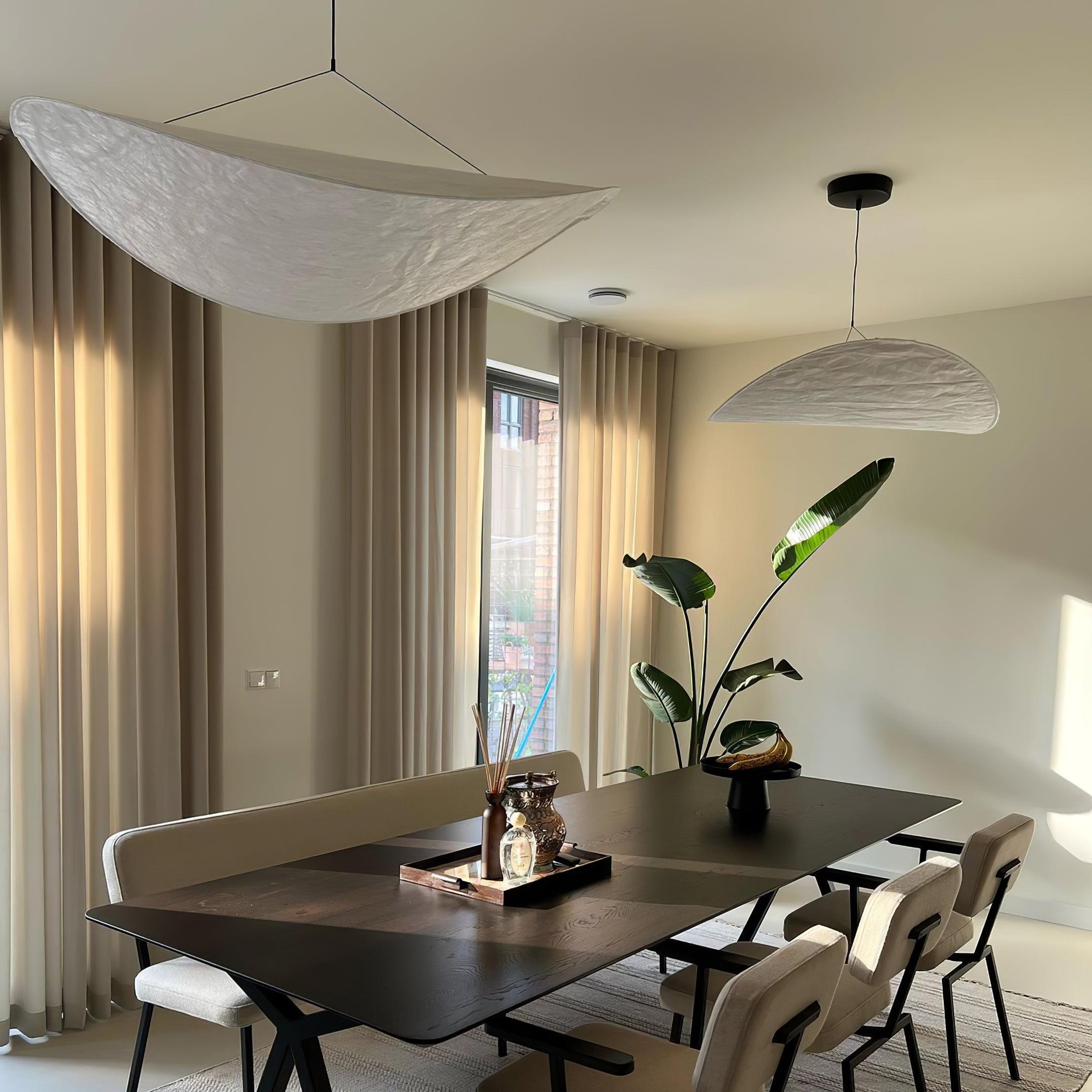 Pendant Light Dupont Paper 23.6 in Adjustable Indoor Ceiling Lamp Modern Dining Room Kitchen Lighting | Thomler