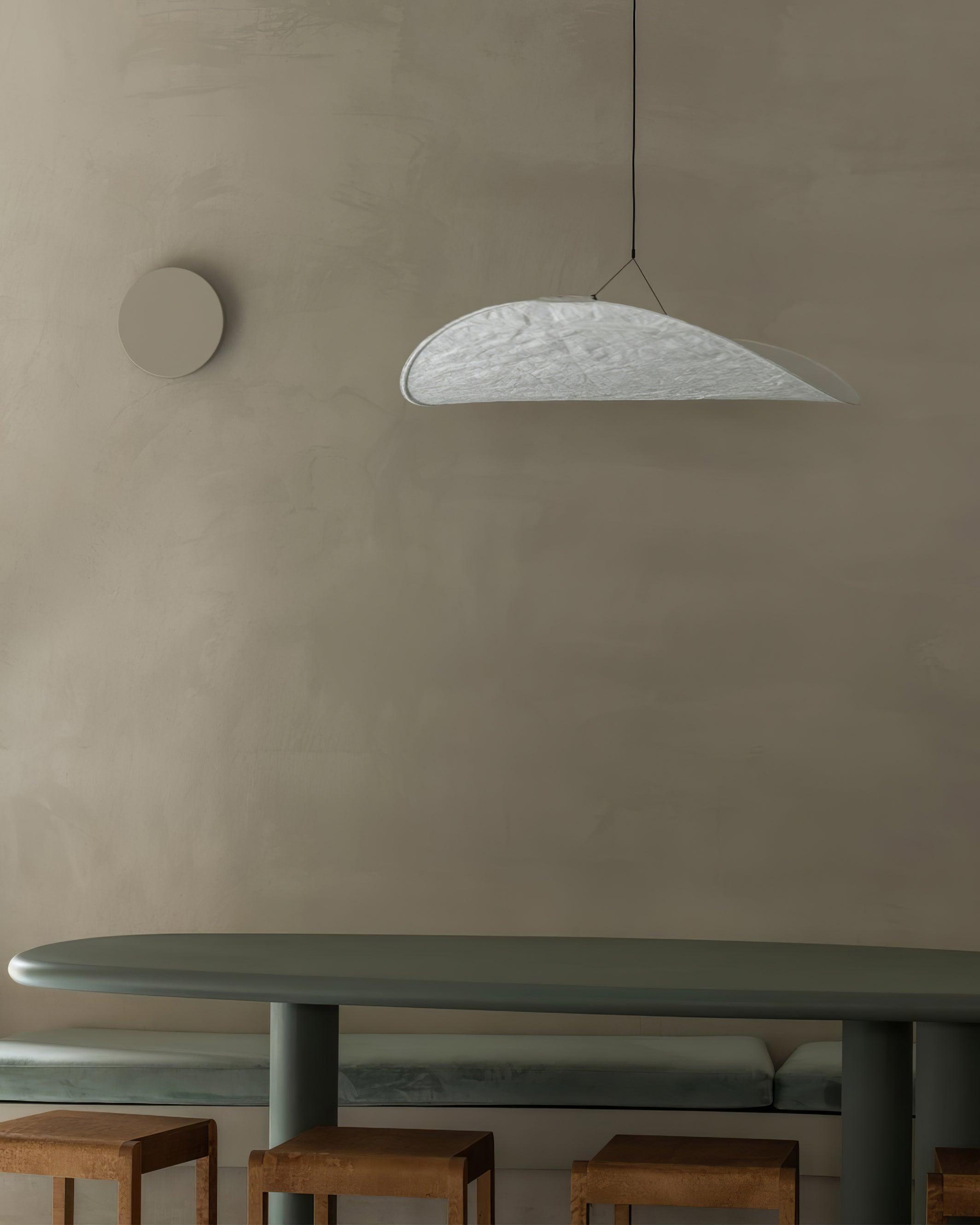 Pendant Light Dupont Paper 23.6 in Adjustable Indoor Ceiling Lamp Modern Dining Room Kitchen Lighting | Thomler