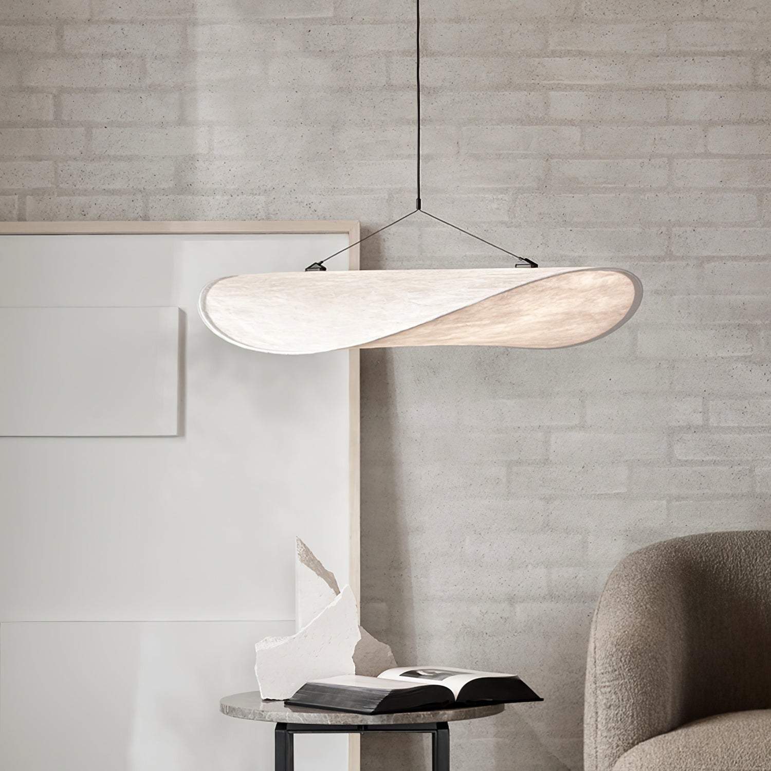 Pendant Light Dupont Paper 23.6 in Ceiling Adjustable Modern Indoor Dining Room Kitchen Lamp | Thomler
