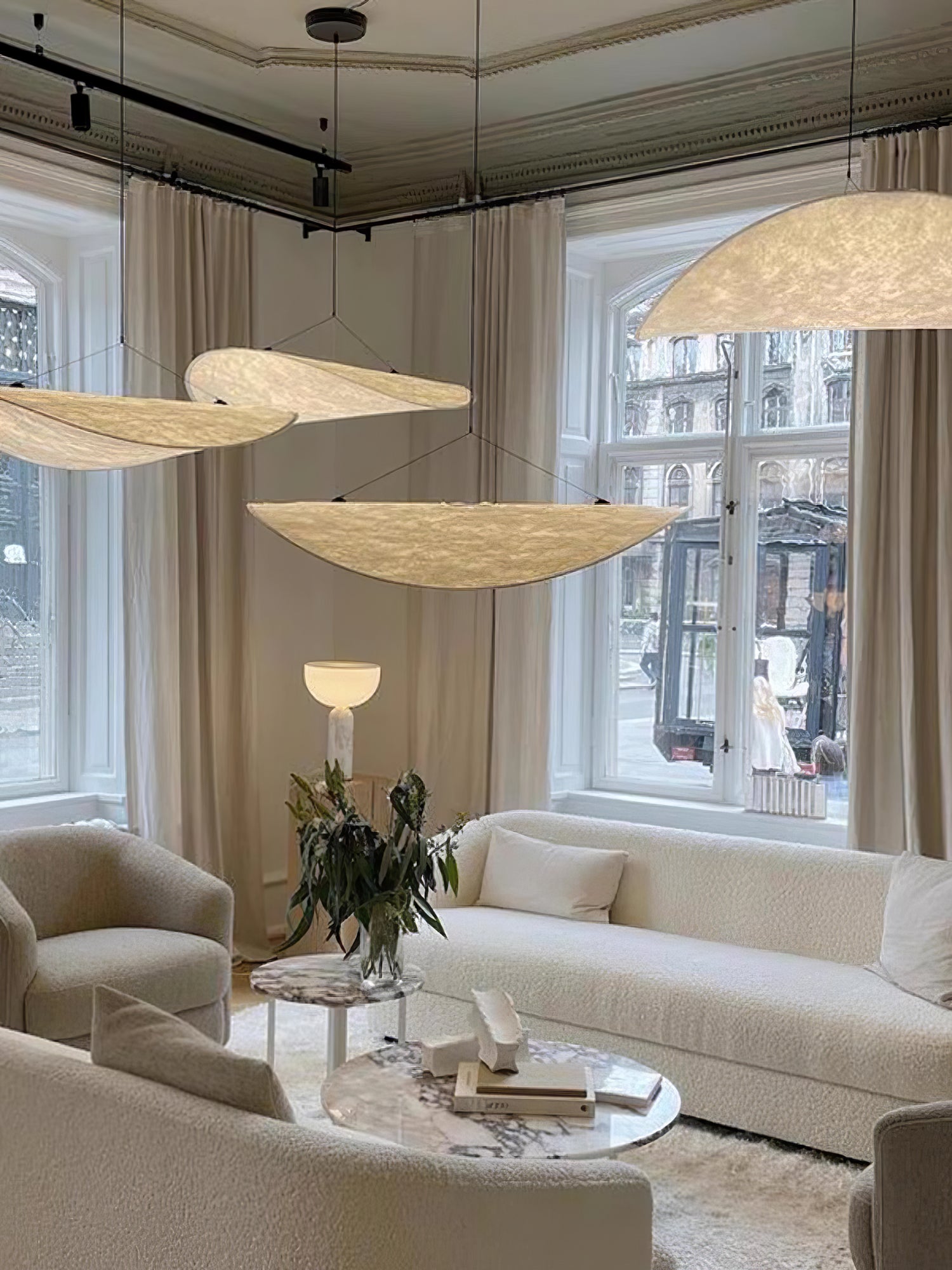 Pendant Light Dupont Paper 23.6 in Ceiling Adjustable Modern Indoor Dining Room Kitchen Lamp | Thomler