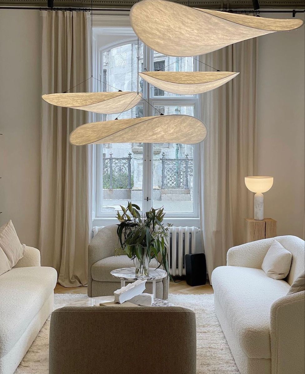 Pendant Light Dupont Paper 23.6 in Ceiling Adjustable Modern Indoor Dining Room Kitchen Lamp | Thomler