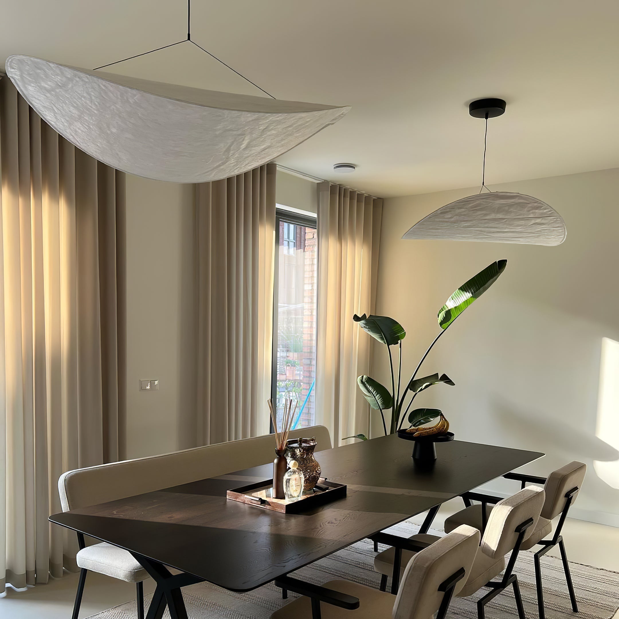 Tense Cloud Pendant Light 31.4 in LED White Ceiling Living Room Dining Modern Hanging Lamp Soft Diffuser Adjustable | Thomler