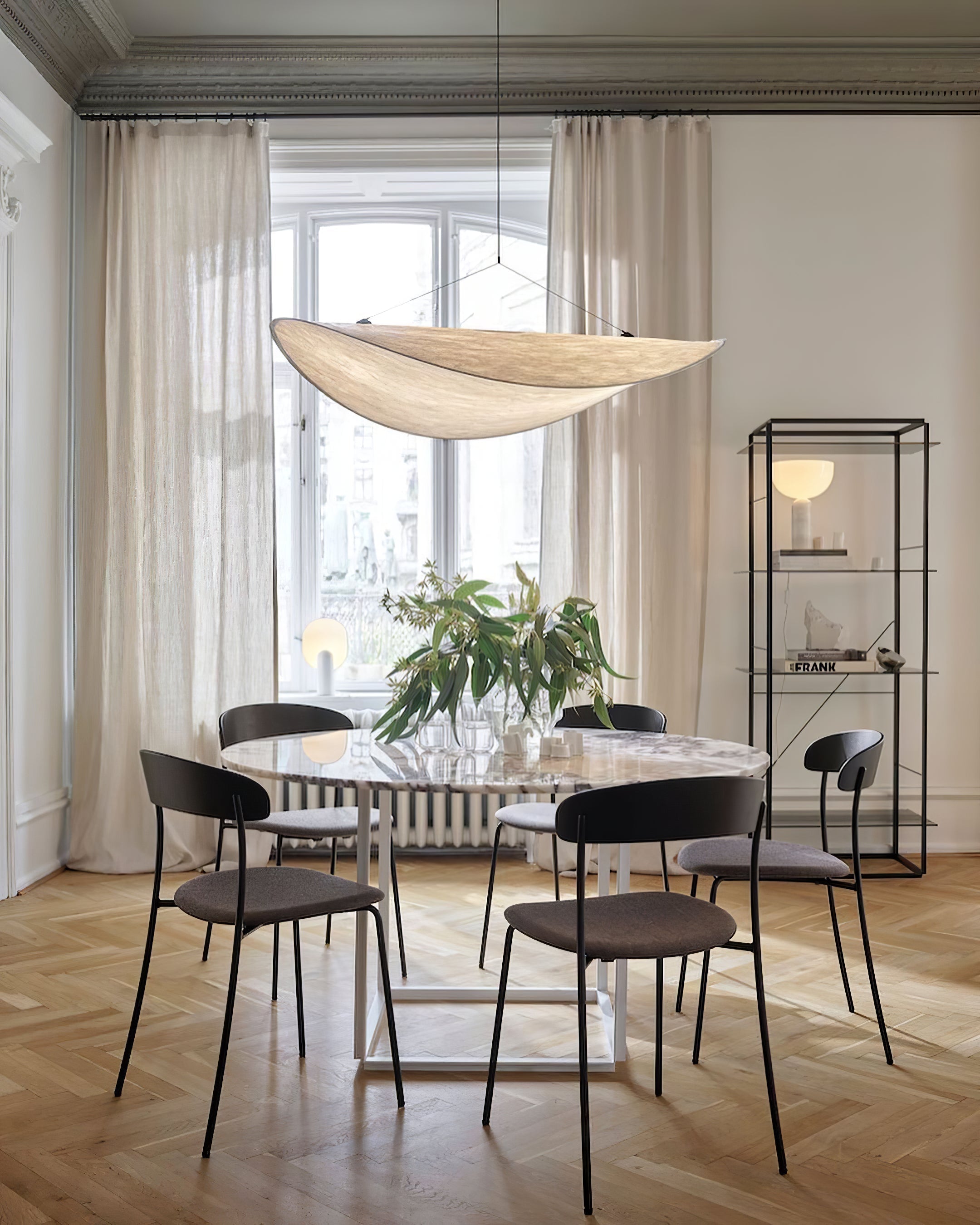 Pendant Light Dupont Paper 23.6 in Ceiling Adjustable Modern Indoor Dining Room Kitchen Lamp | Thomler
