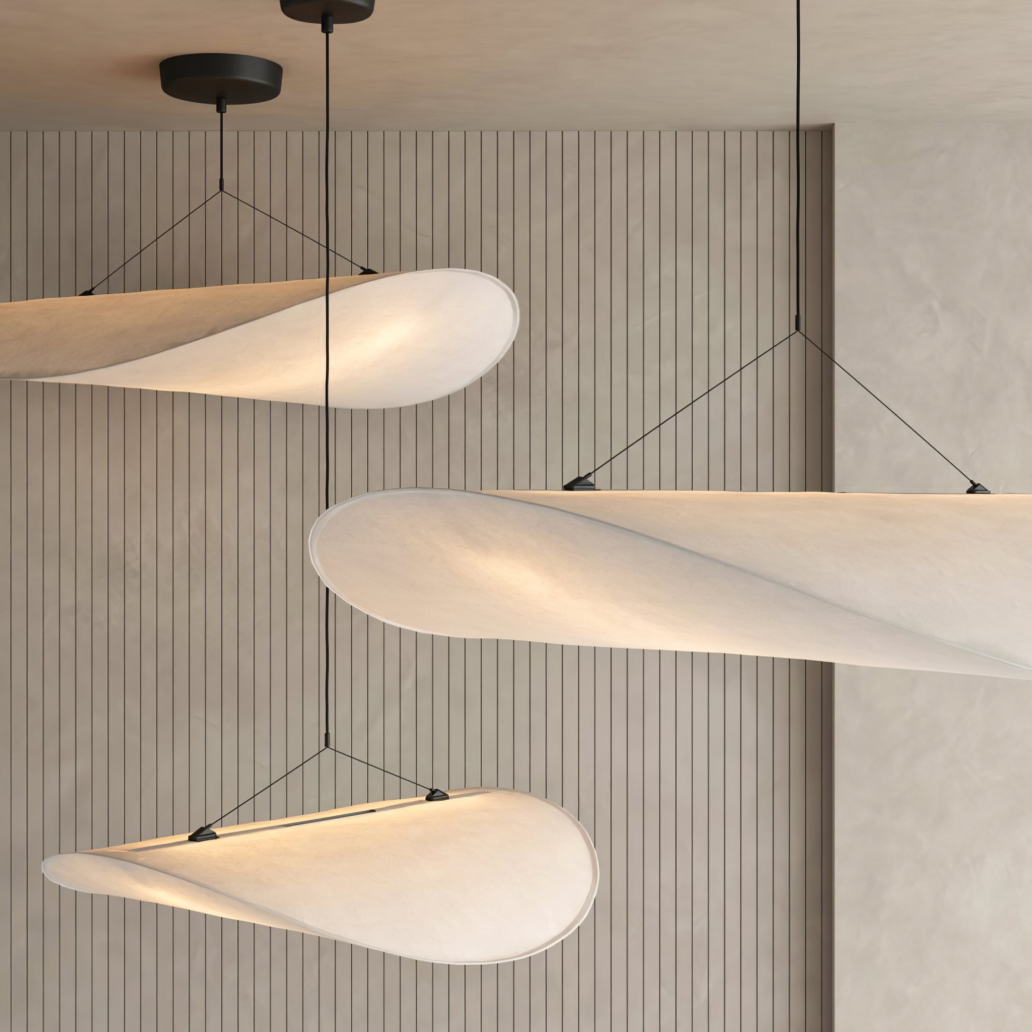 Pendant Light Dupont Paper 23.6 in Ceiling Adjustable Modern Indoor Dining Room Kitchen Lamp | Thomler
