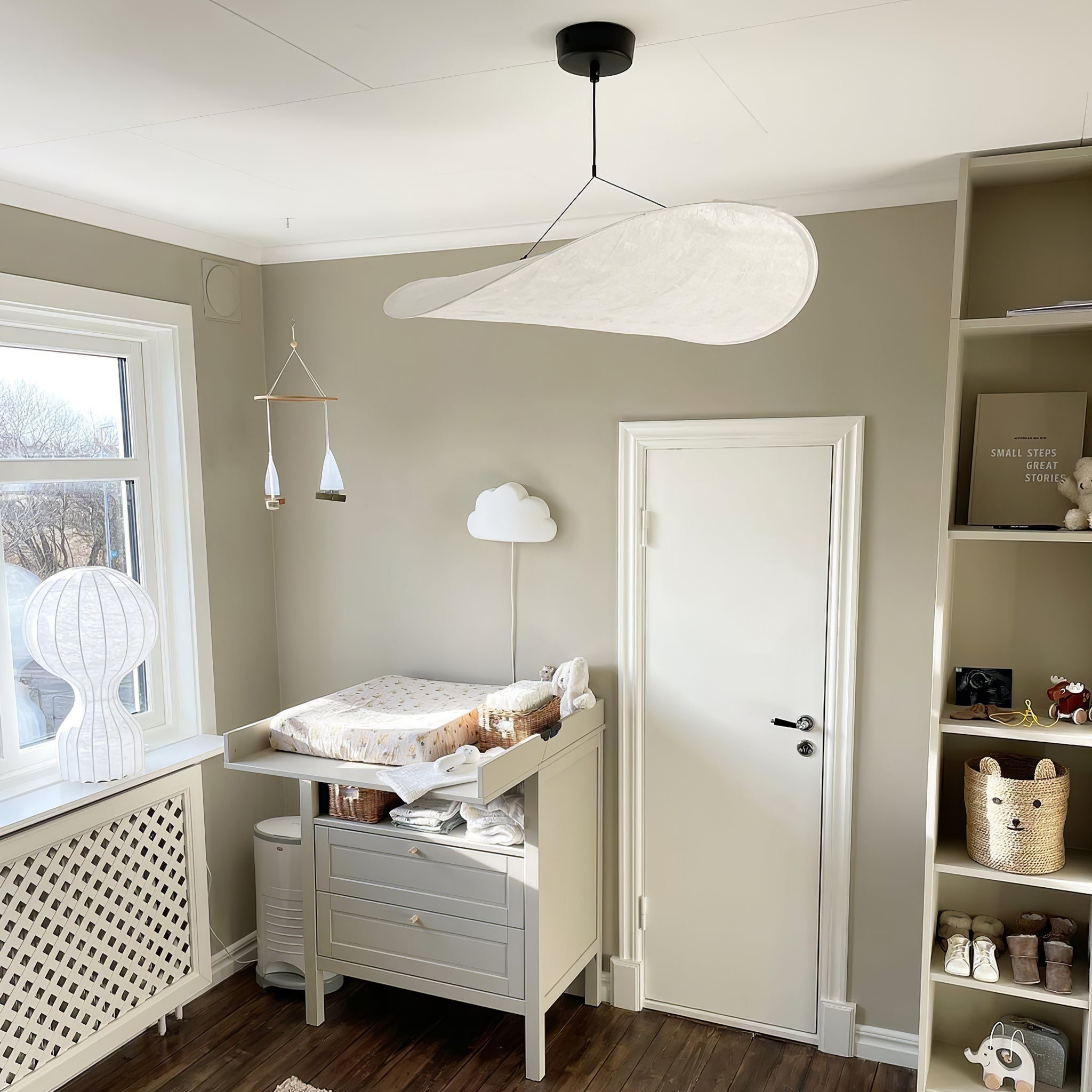 Tense Cloud Pendant Light 31.4 in LED White Ceiling Living Room Dining Modern Hanging Lamp Soft Diffuser Adjustable | Thomler