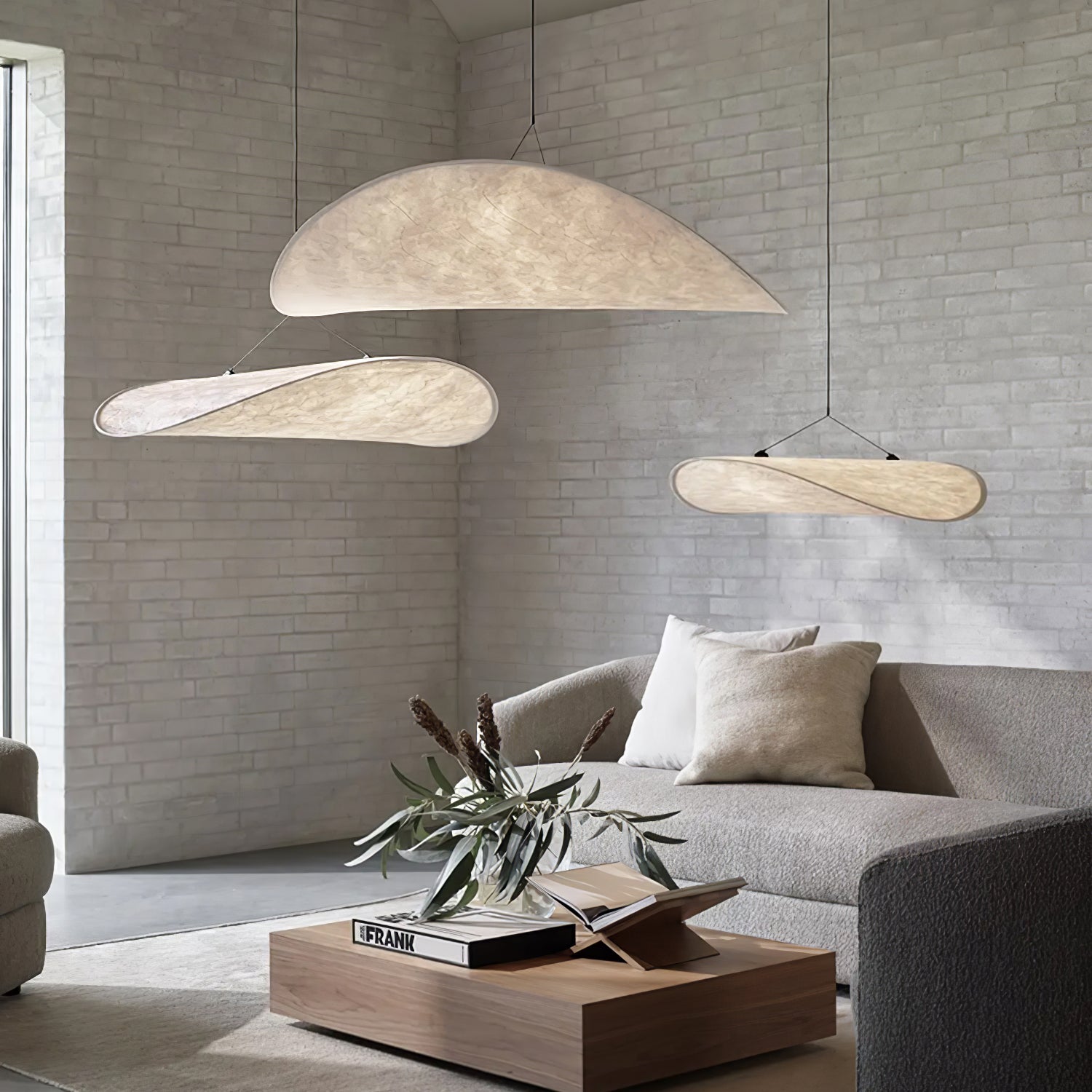 Pendant Light Dupont Paper 23.6 in Ceiling Adjustable Modern Indoor Dining Room Kitchen Lamp | Thomler