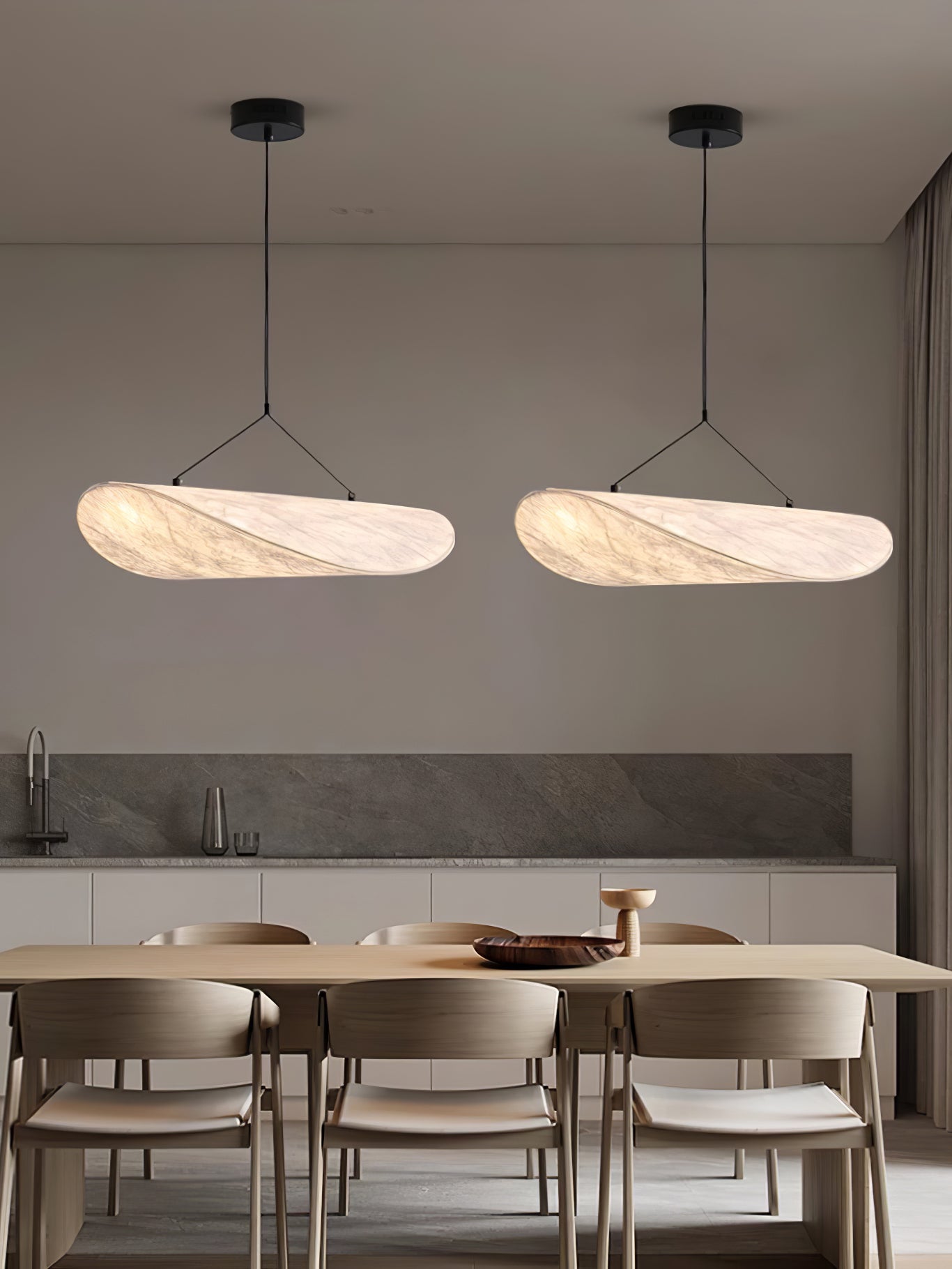 Tense Cloud Pendant Light 31.4 in LED White Ceiling Living Room Dining Modern Hanging Lamp Soft Diffuser Adjustable | Thomler