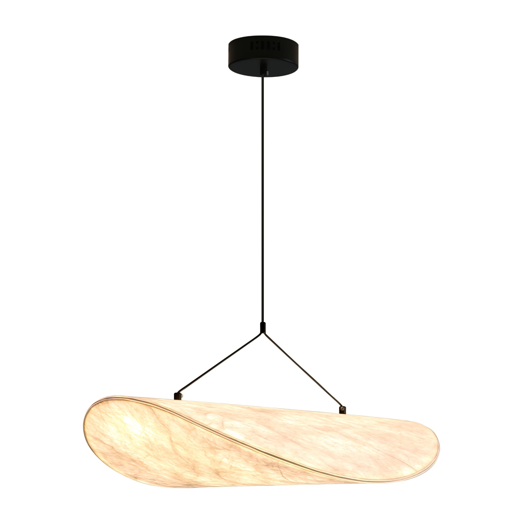 Tense Cloud Pendant Light 31.4 in LED White Ceiling Living Room Dining Modern Hanging Lamp Soft Diffuser Adjustable | Thomler