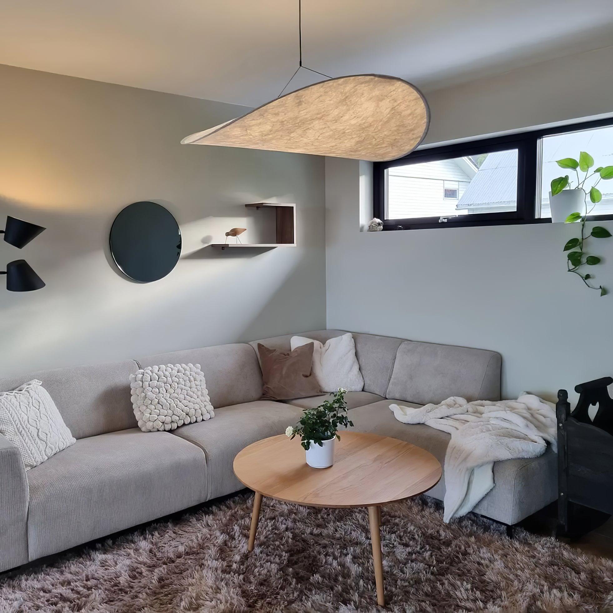 Tense Cloud Pendant Light 31.4 in LED White Ceiling Living Room Dining Modern Hanging Lamp Soft Diffuser Adjustable | Thomler