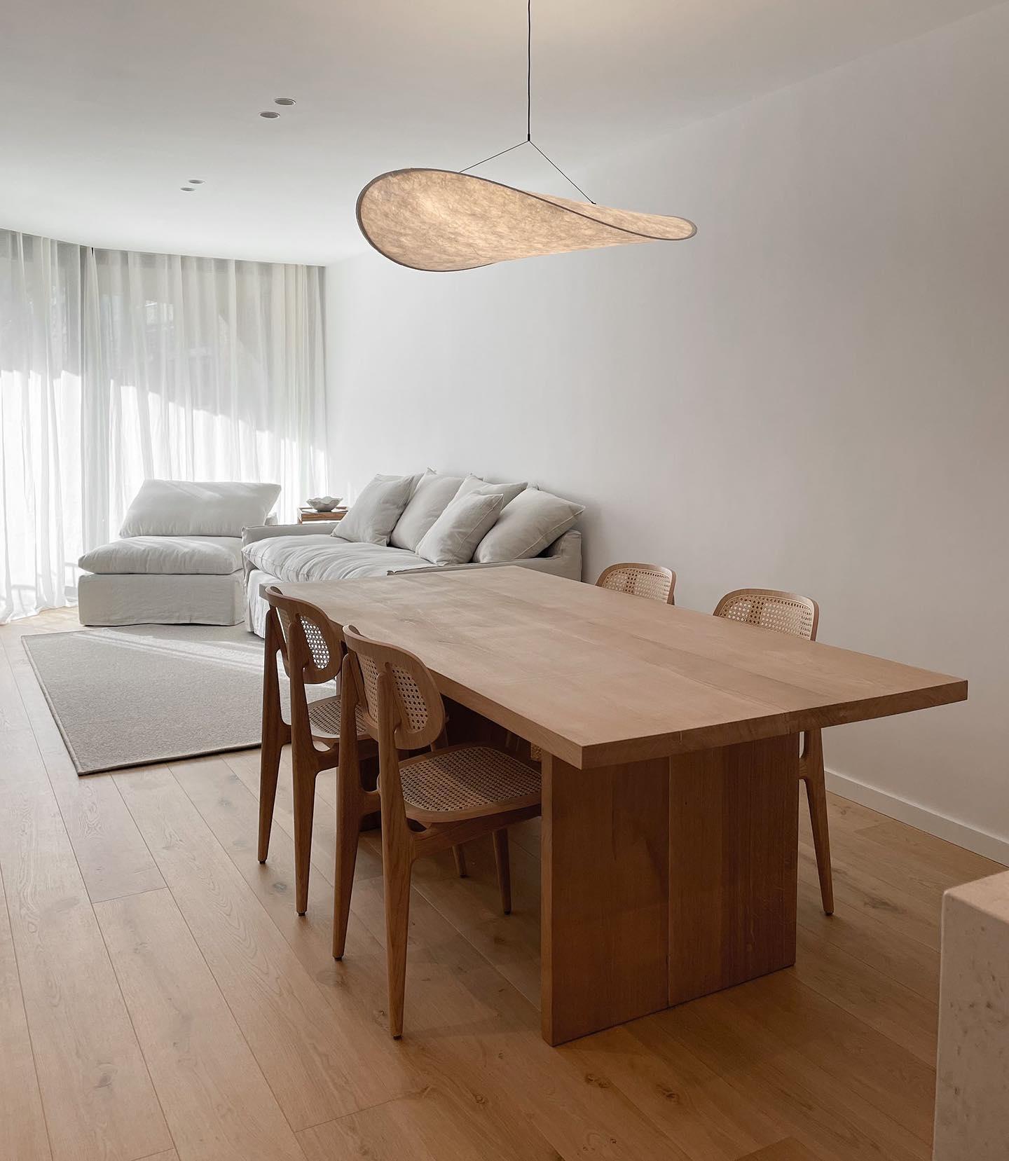 Tense Cloud Pendant Light 31.4 in LED White Ceiling Living Room Dining Modern Hanging Lamp Soft Diffuser Adjustable | Thomler