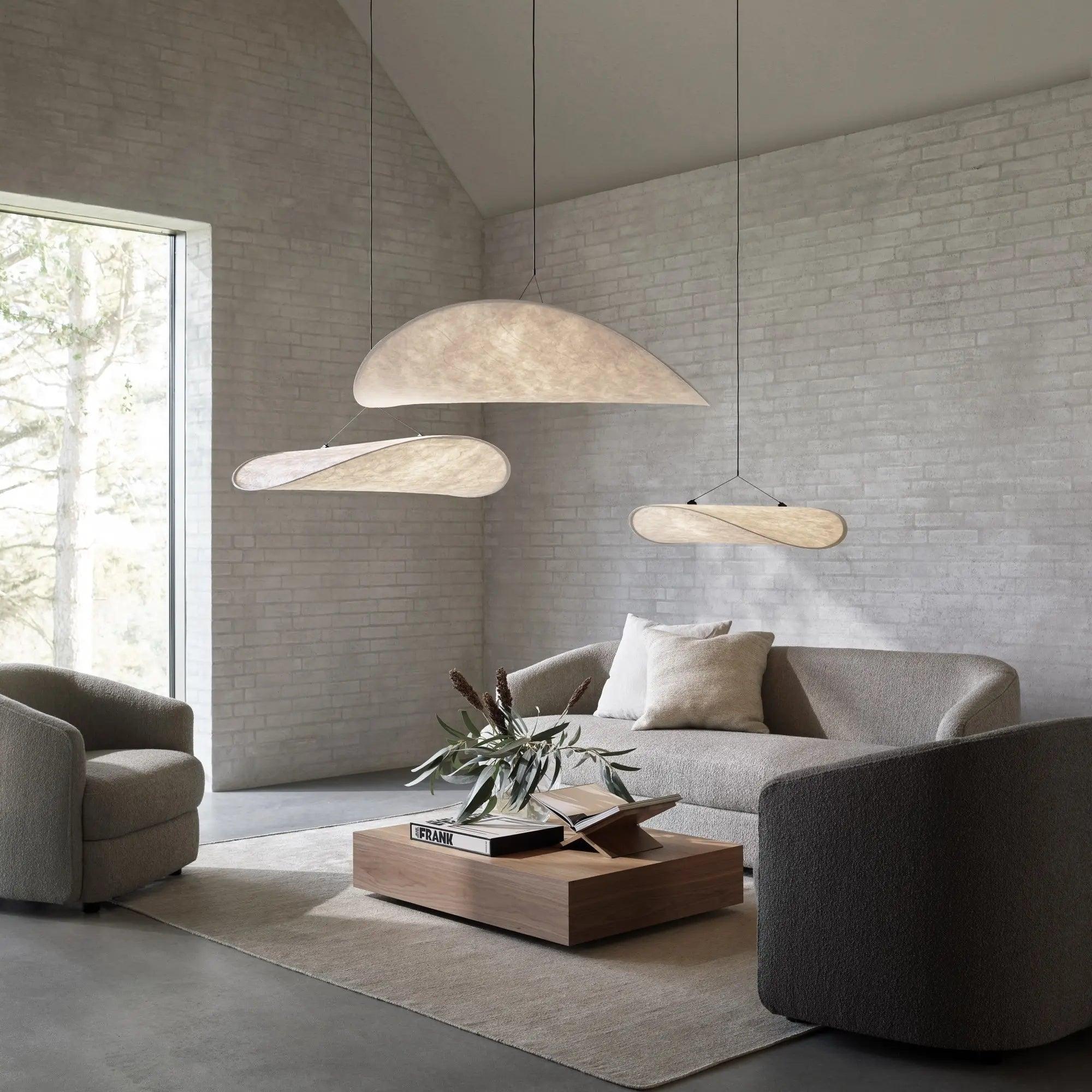 Pendant Light Dupont Paper 23.6 in Ceiling Adjustable Modern Indoor Dining Room Kitchen Lamp | Thomler