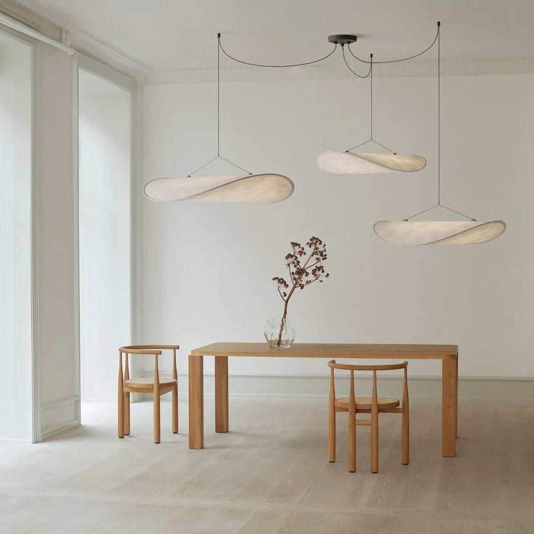 Pendant Light Dupont Paper 23.6 in Adjustable Indoor Ceiling Lamp Modern Dining Room Kitchen Lighting | Thomler