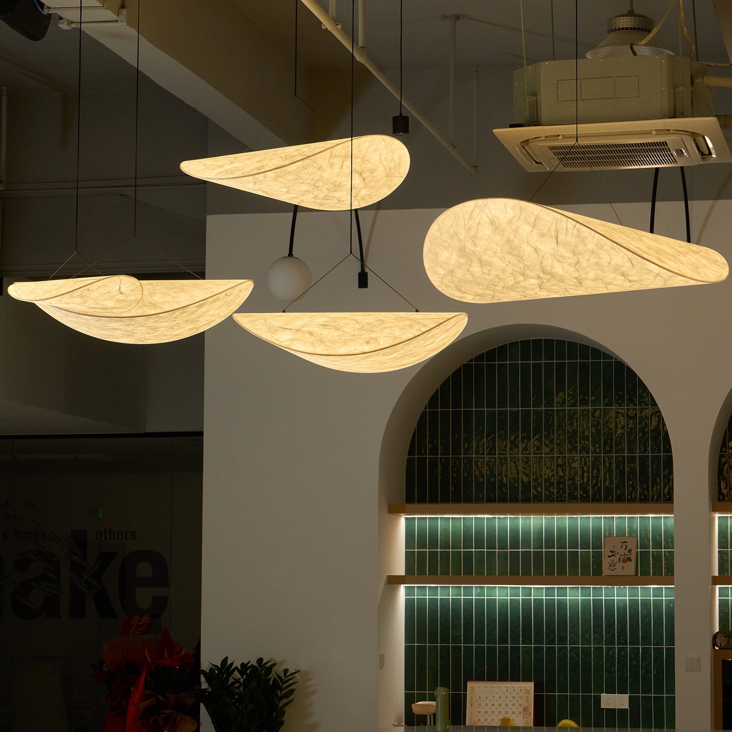 Tense Cloud Pendant Light 31.4 in LED White Ceiling Living Room Dining Modern Hanging Lamp Soft Diffuser Adjustable | Thomler