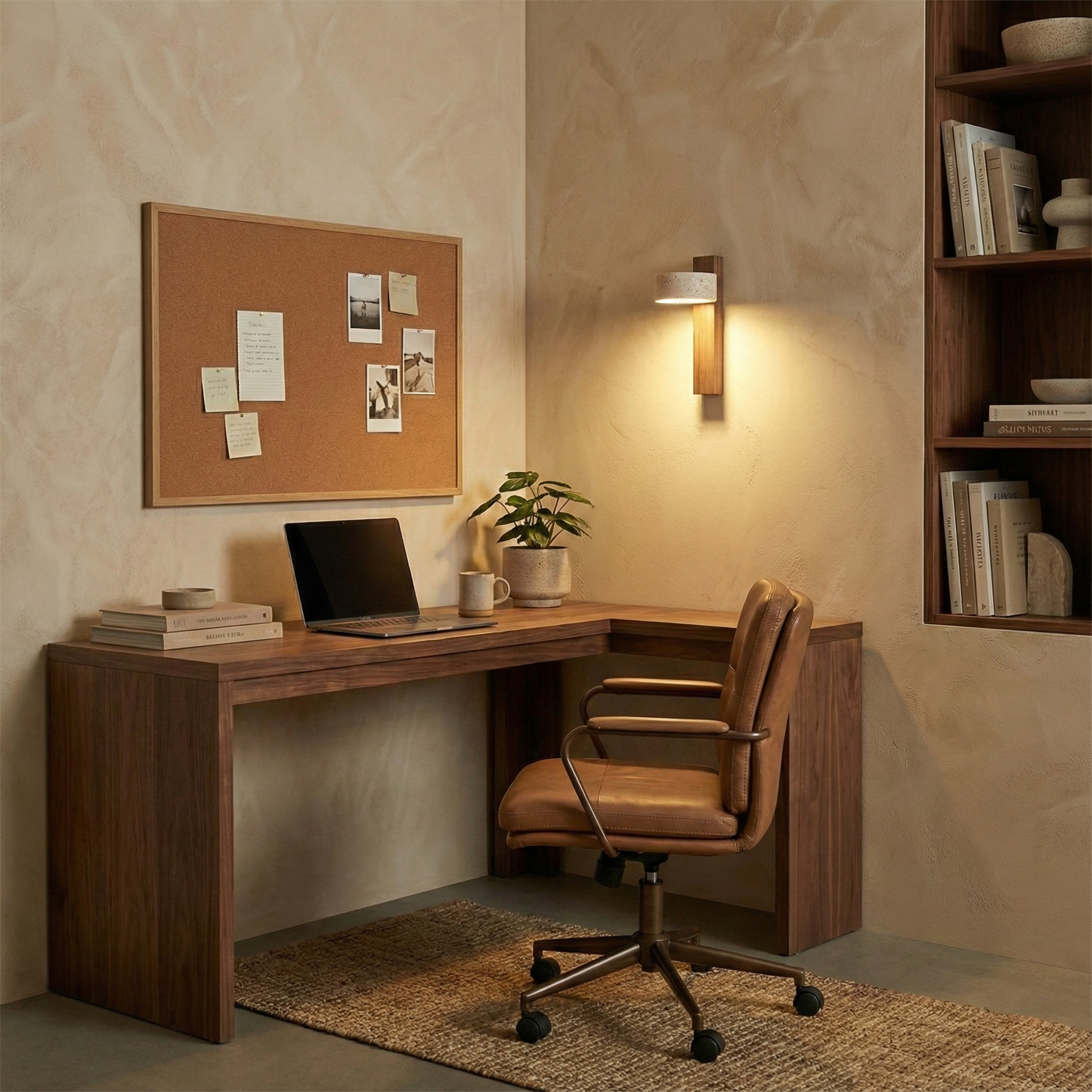 Wall Light Wood Yellow Travertine 9 in Tilted LED Indoor Bathroom Accent Lighting Modern | Thomler