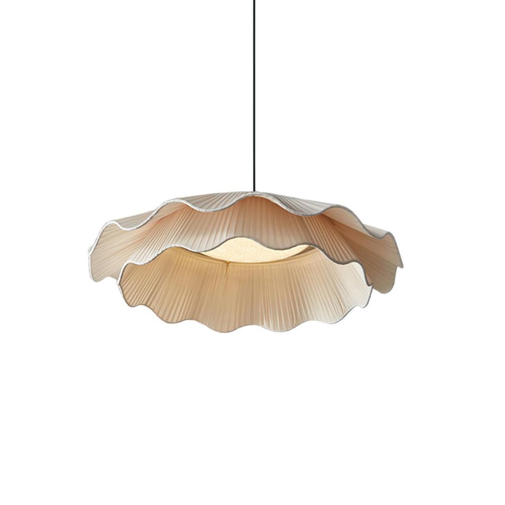 Pendant Light Brass 21.7 in Adjustable Ceiling Light Beige Black Living Room Dining Room Modern Minimalist Hanging Lamp | Thomler