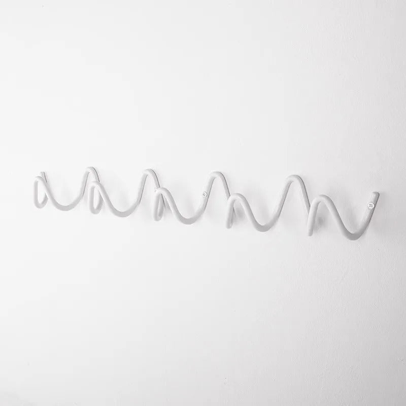 Wave Iron Wall Hooks – Flowing Design Coat Rack for Entryway, Bedroom & Bathroom Storage | Thomler