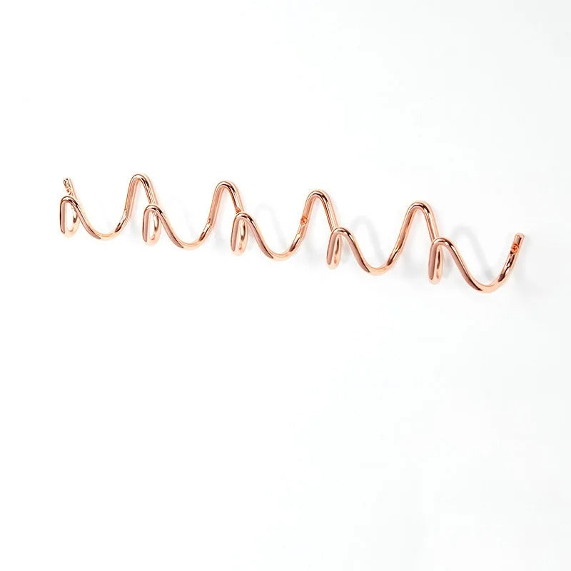Wave Iron Wall Hooks – Flowing Design Coat Rack for Entryway, Bedroom & Bathroom Storage | Thomler