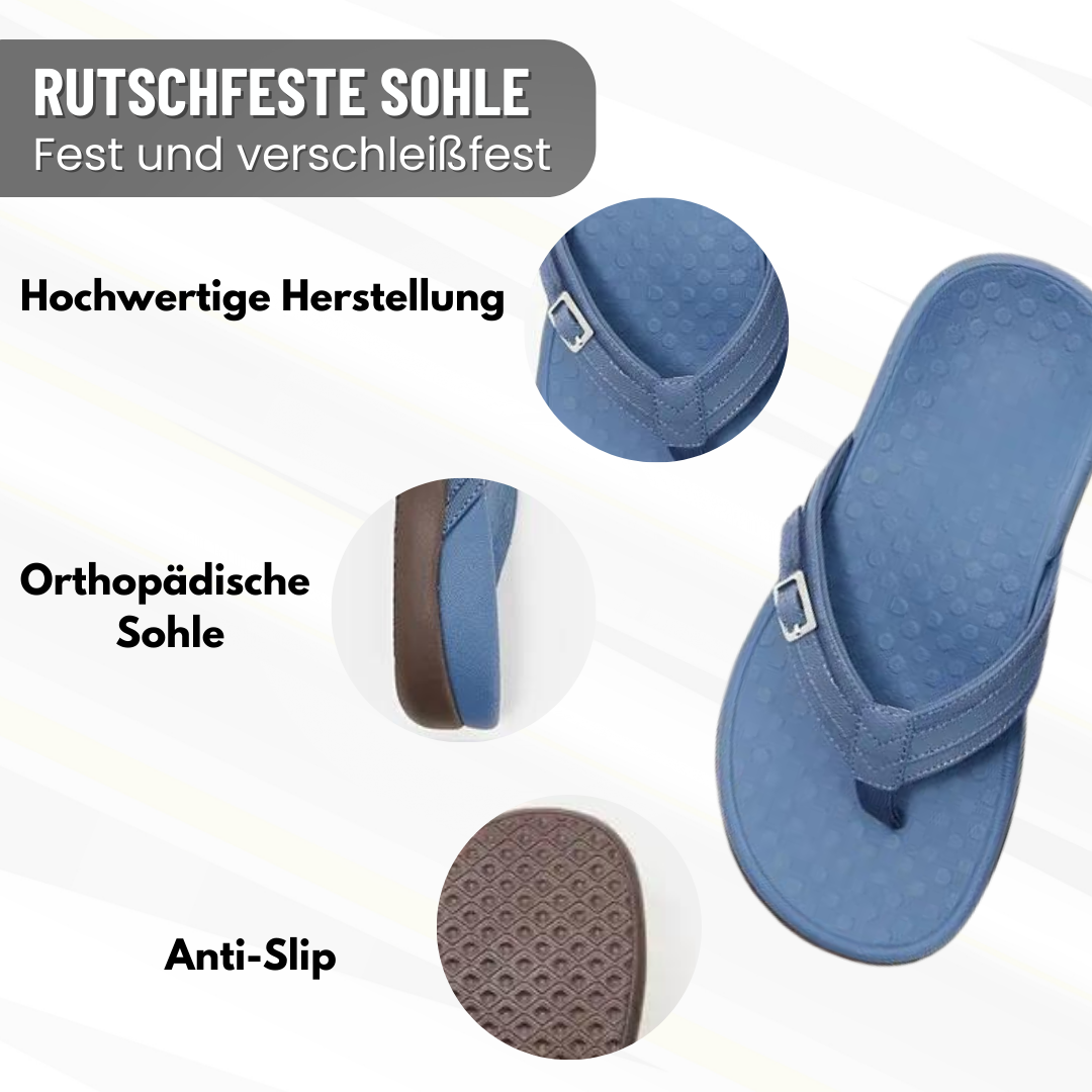 Women's Orthopedic Slide Sandals with Toe Separator for Bunion Relief & Arch Support | Slip-Resistant Footbed for All-Day Comfort | Casual O | Thomler