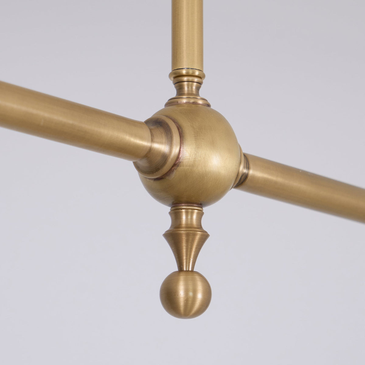 Double-Head Island Pendant Light with Cone Shades – Brushed Metal Finish | Thomler