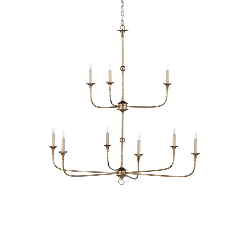 Multi-Arm Statement Chandelier for Foyer and Dining Rooms 63 in Adjustable Height Brass Bronze Metal Ceiling Light Large Interior Fixture fo | Thomler
