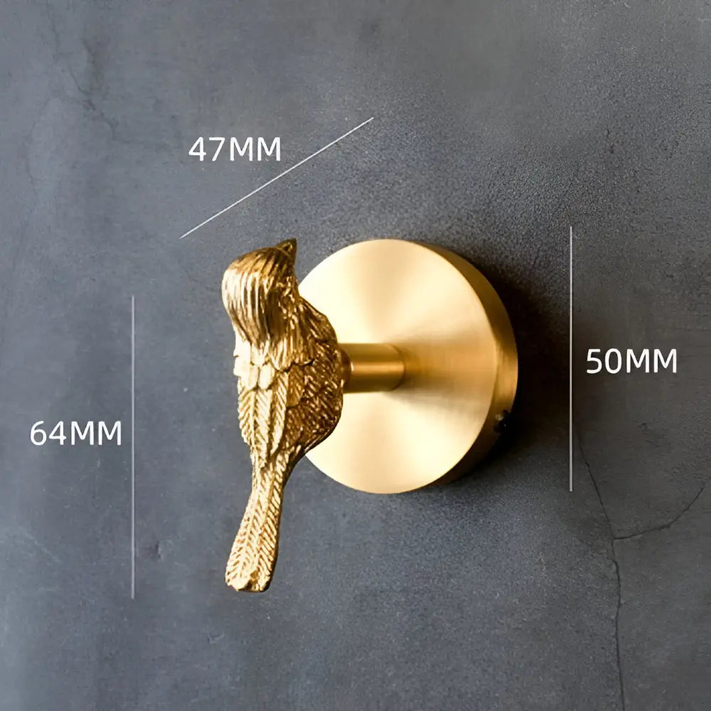 Tier-Wandhaken aus Massivmessing – 6 dekorative Motive mit Goldfinish