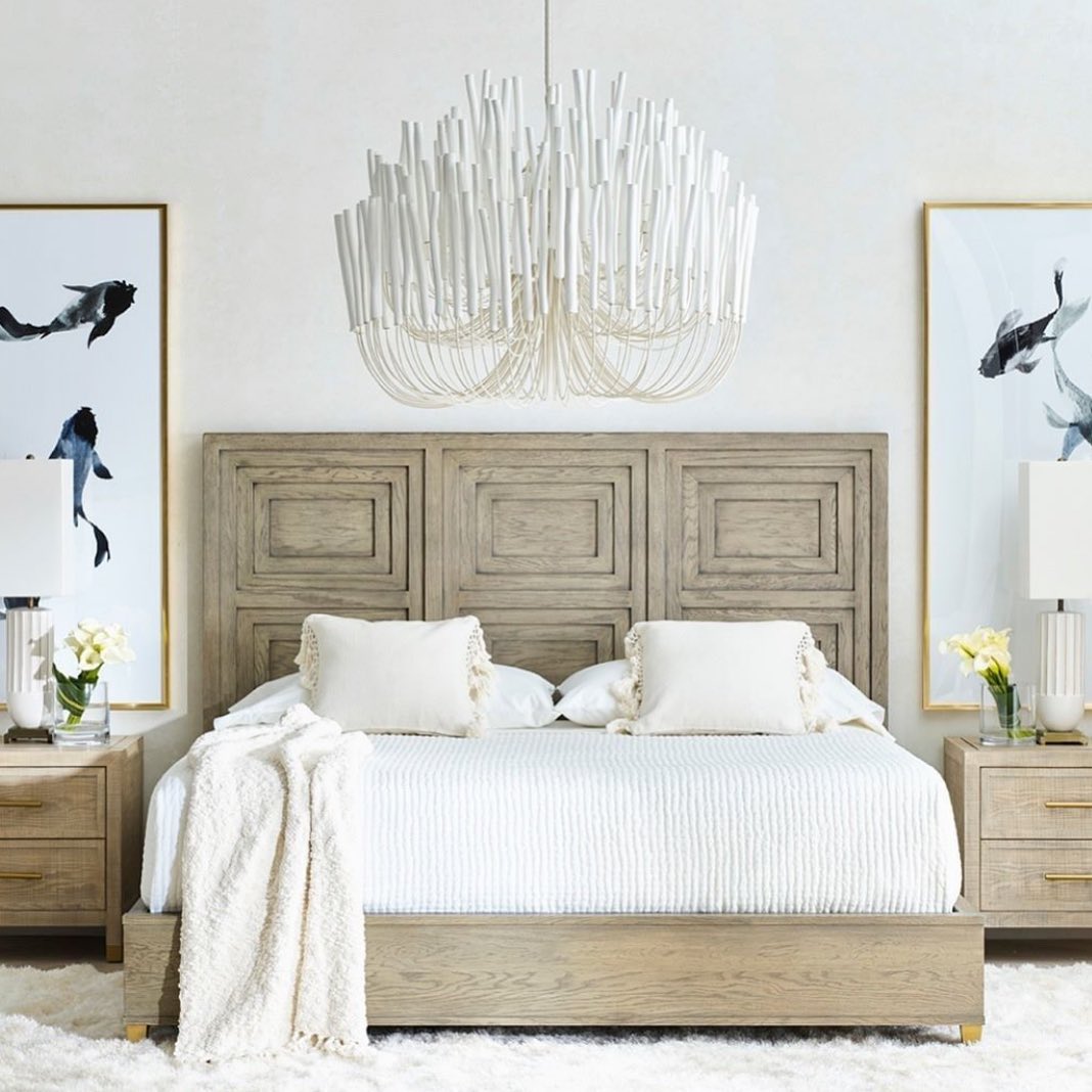 Chandelier Metal 20 in Ivory Modern Dining Room Ceiling Light Decorative Fixture | Thomler