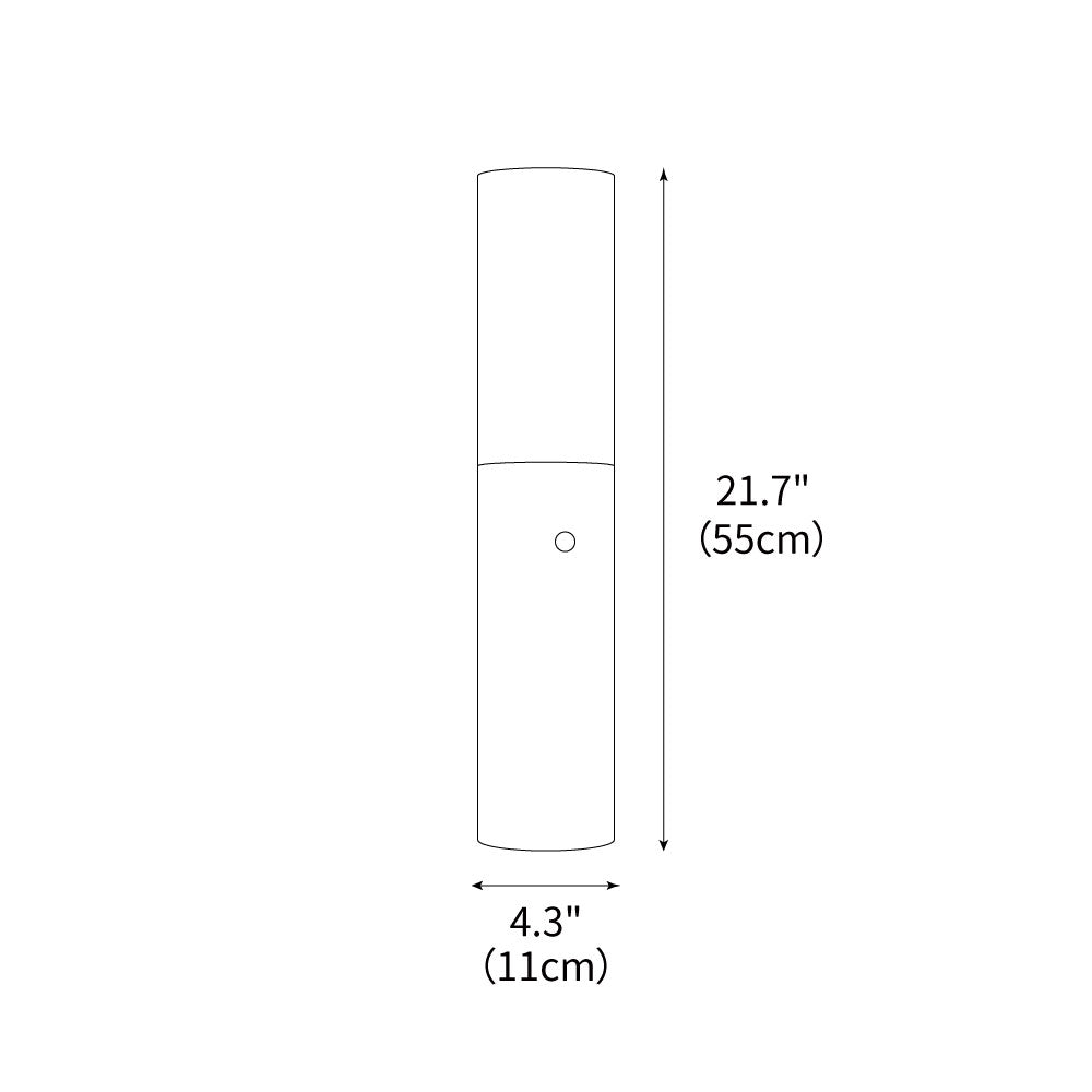 Wooden Standing Lamp 39 Inches Tall with Adjustable LED Light for Bedroom Living Room Reading Nook Slim Profile Modern Corner Lighting | Thomler