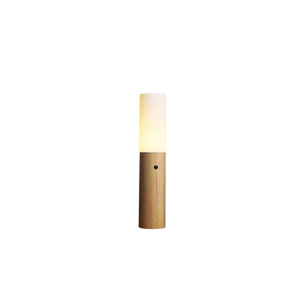 Wooden Standing Lamp 39 Inches Tall with Adjustable LED Light for Bedroom Living Room Reading Nook Slim Profile Modern Corner Lighting | Thomler
