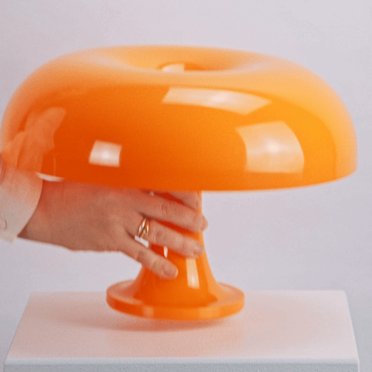 Table Lamp Acrylic 32.0 cm Blood Orange Mood Lighting Bedroom Desk Reading Light Decorative Accent Lamp | Thomler