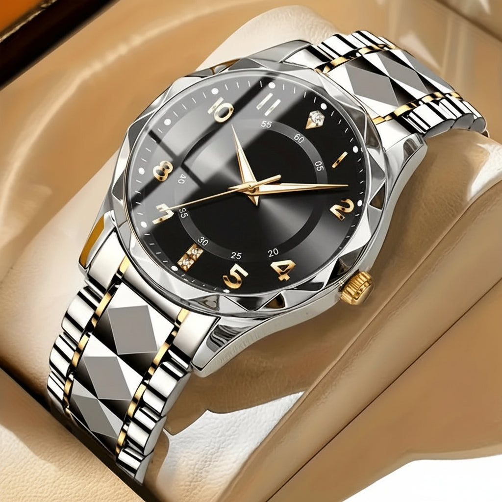Dual-Display Titanium Chronograph Watch for Men – Sporty Everyday Timepiece with Alarm & Luminous Hands | Thomler