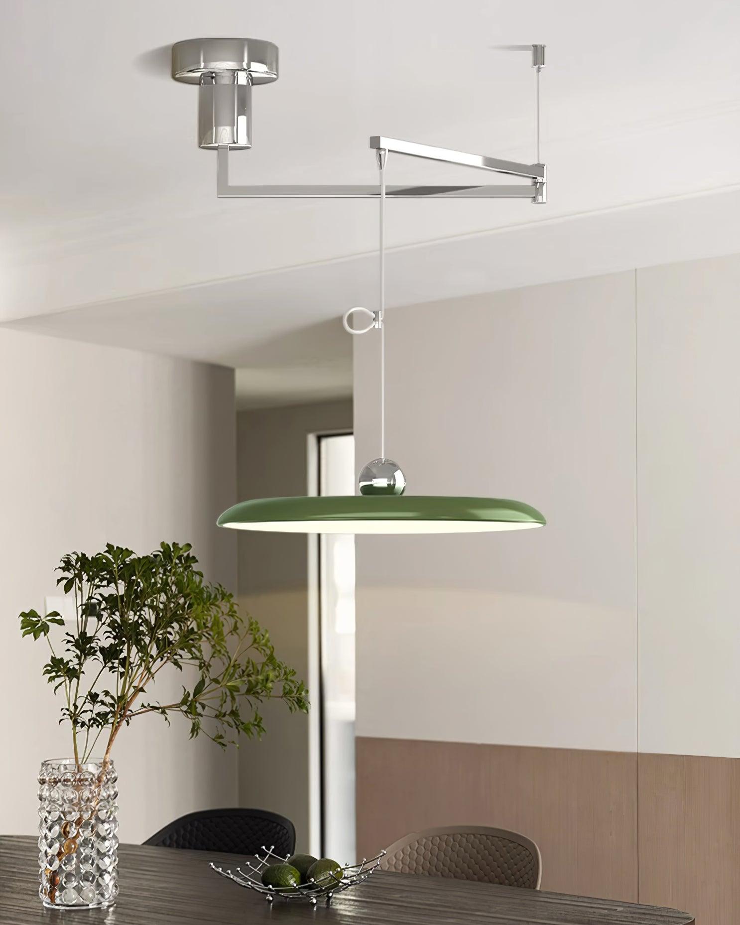 Pendant Light Acrylic 15.7 in Adjustable Yellow Dining Room Kitchen Ceiling Lamp Modern LED Lighting | Thomler