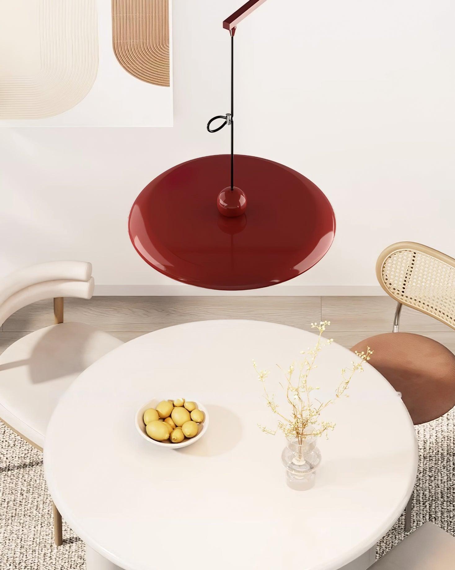 Pendant Light Acrylic 15.7 in Adjustable Yellow Dining Room Kitchen Ceiling Lamp Modern LED Lighting | Thomler