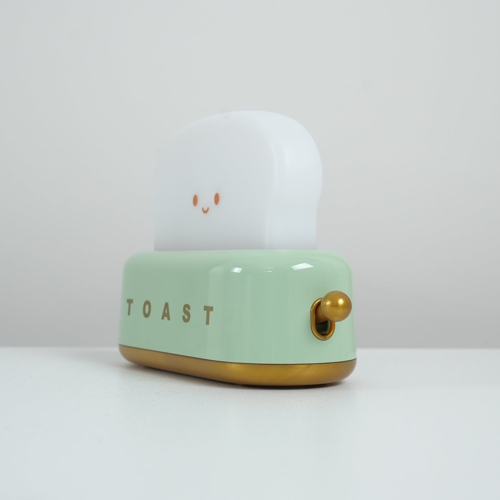 Night Light Plastic Toaster Shape 5.3 in Warm White Bedroom Desk Decorative Lamp USB LED Compact Portable | Thomler