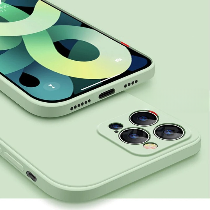 Soft Silicone iPhone Case for 11, 12, 13 Series – Slim Matte Grip Protection with Raised Edges and Full Camera Cover for Everyday Carry | Thomler