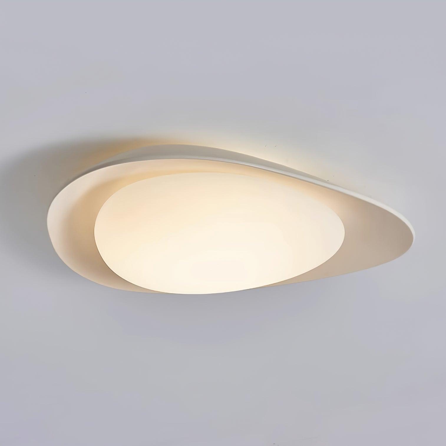 Ceiling Lamp Resin Leaf Shape Integrated LED Green Bedroom Dining Room Scandinavian Modern Lighting | Thomler
