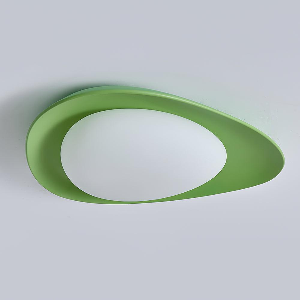 Ceiling Light Resin Leaf Shape 40.0 cm Green Living Room Bedroom Dining Room Adjustable LED Lighting | Thomler