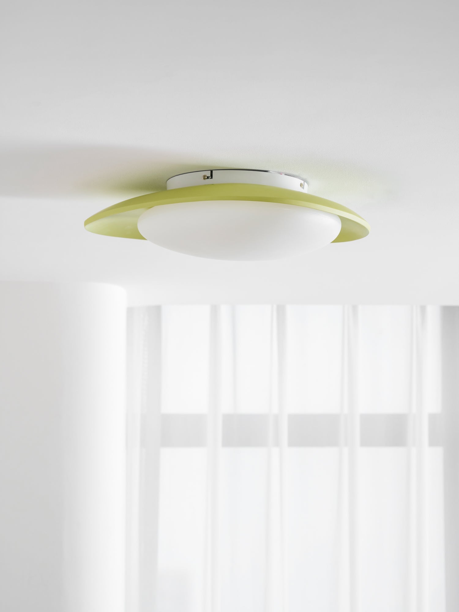 Ceiling Light Resin Integrated LED 46.0 cm Green Modern Living Room Flush Mount Lamp | Thomler