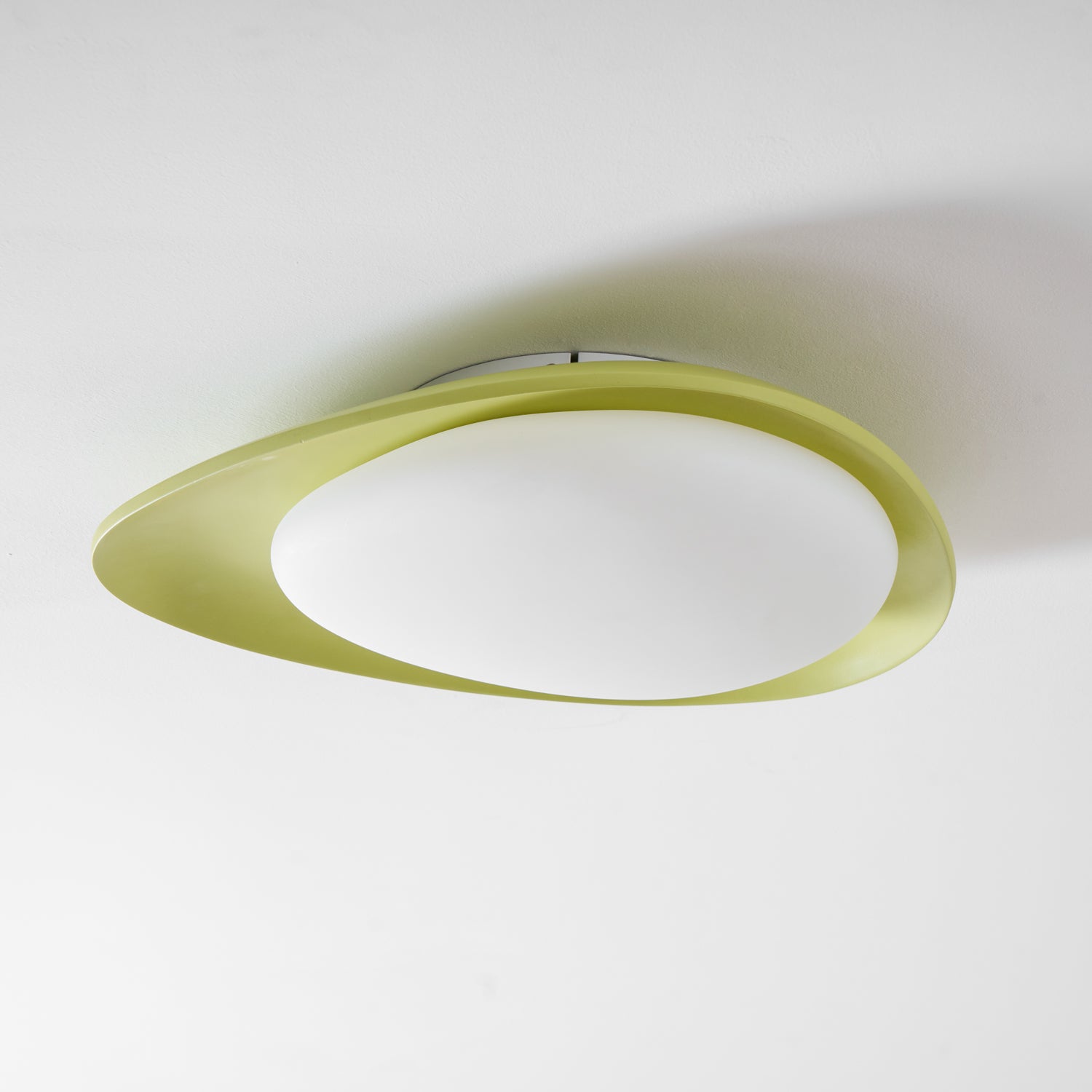 Ceiling Light Resin Integrated LED 46.0 cm Green Modern Living Room Flush Mount Lamp | Thomler