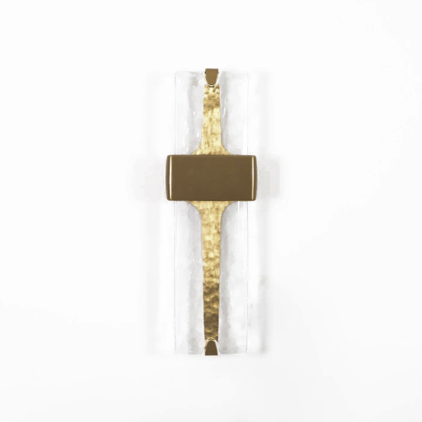 Wall Lamp Glass 19.7 in Black Gold LED Torch Accent Wall Sconce Hallway Lighting | Thomler