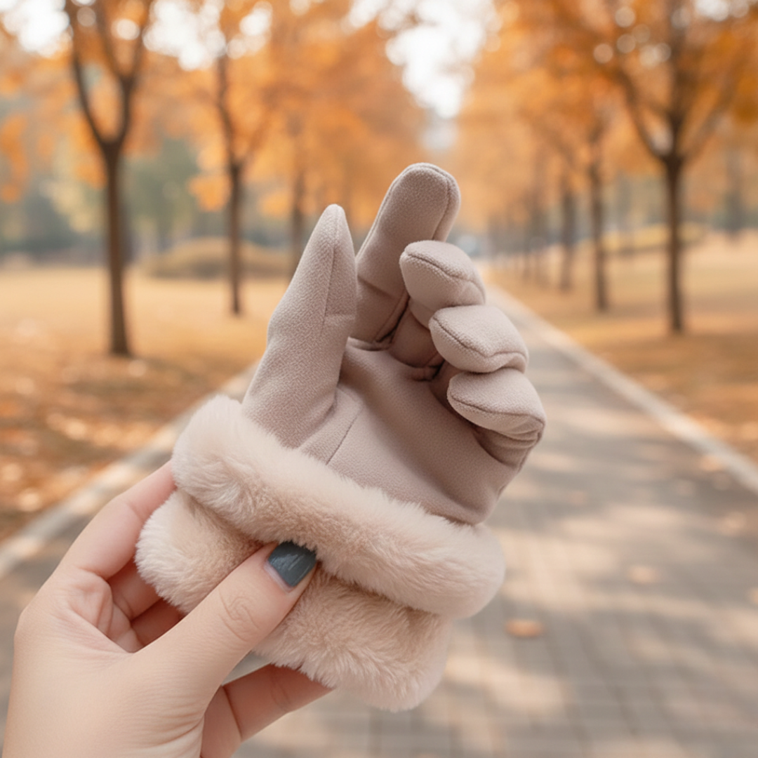 Touchscreen Winter Gloves Plush Lined for Women – Thermal Texting Gloves Smartphone Compatible Cold Weather Hand Warmers for Outdoor Walking | Thomler