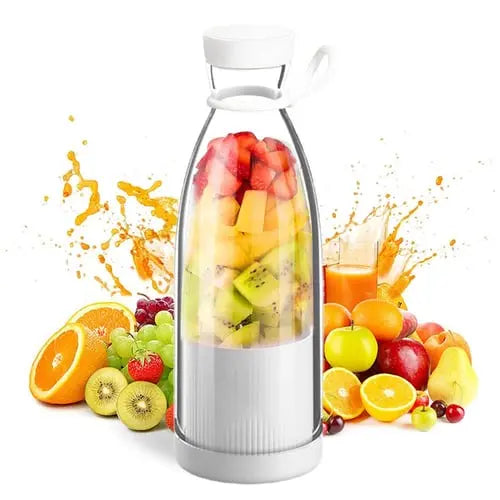 Portable Rechargeable Blender Bottle 13.5 fl oz USB Personal Smoothie Maker 6-Blade Stainless Steel BPA-Free for Travel Gym Office Shakes | Thomler